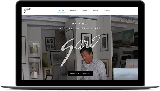 Galerie Garreau - Création du site internet Arca Designer