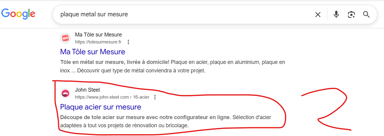 Trafic SEO - résultat d'un conultant SEO