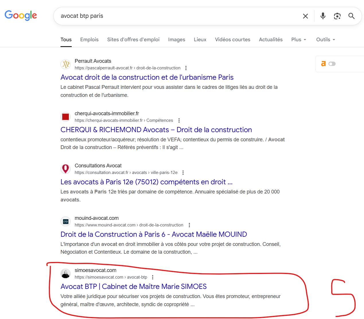 Trafic SEO - résultat d'un conultant SEO