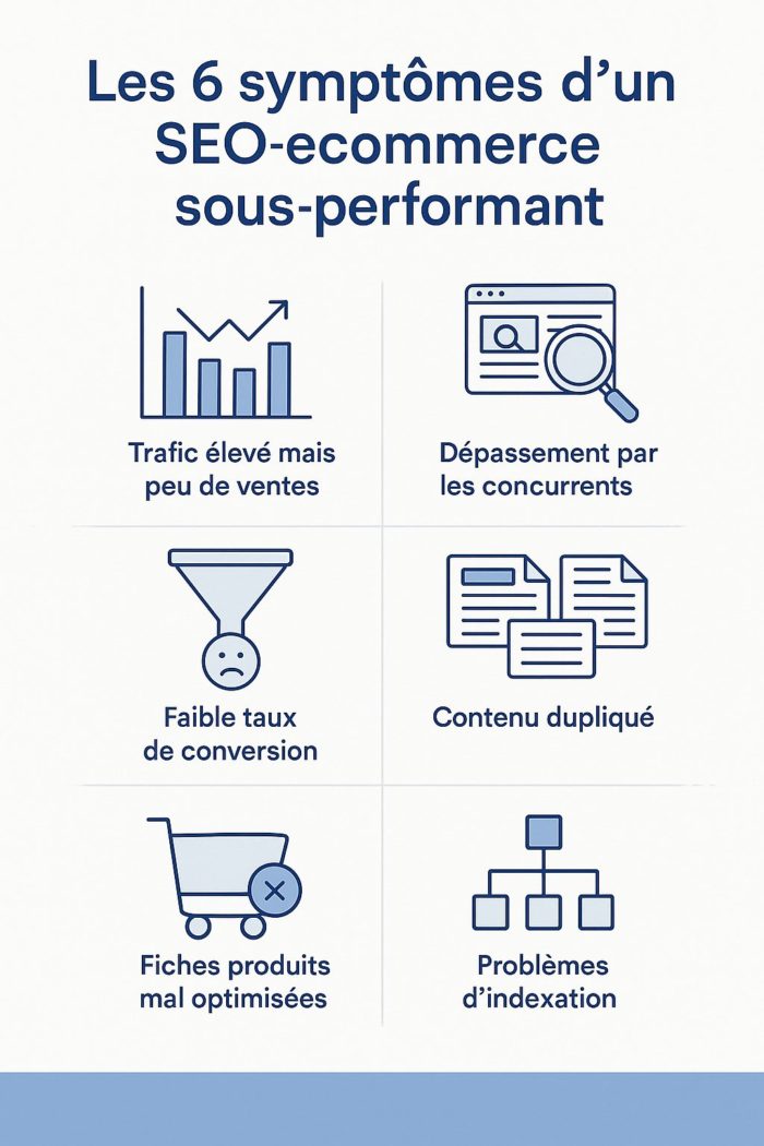 6 symptômes d'un SEO e-commerce qui sous performe